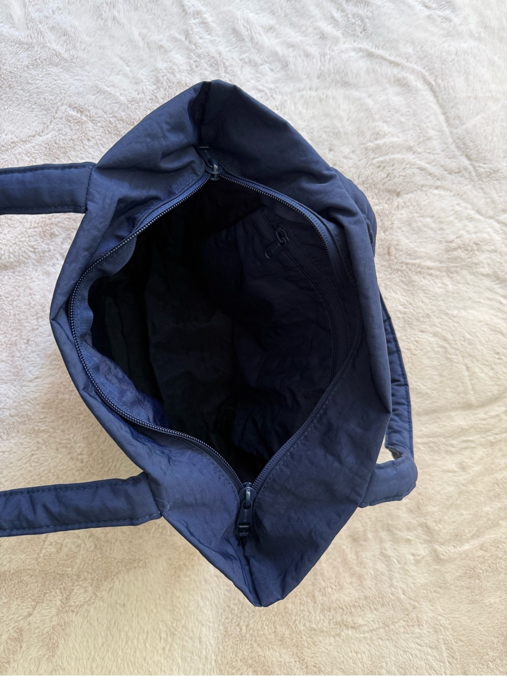 BAGGU Mini Cloud Bag Tote Navy NWOT - Picture 6 of 11